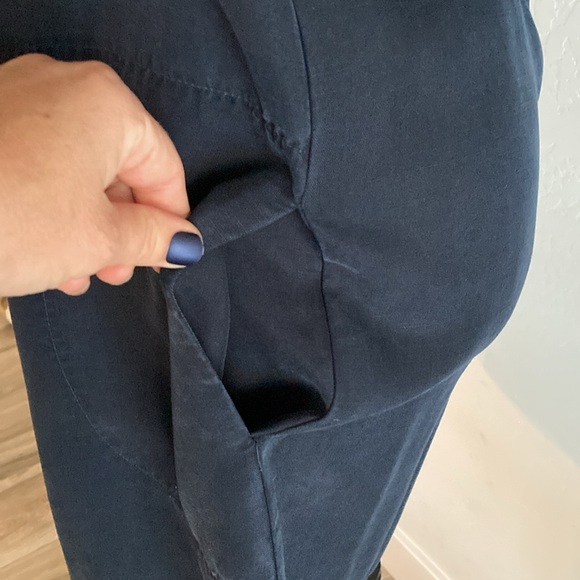 glam Navy Blue Dress, Pockets, Medium - Picture 3 of 9
